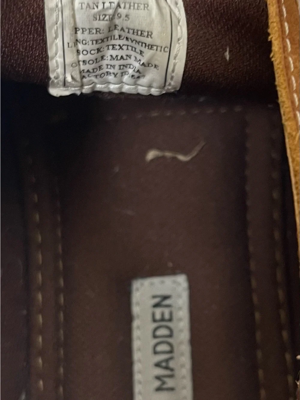 Steve Madden Men's Brown Chukka Boots with Cream Laces